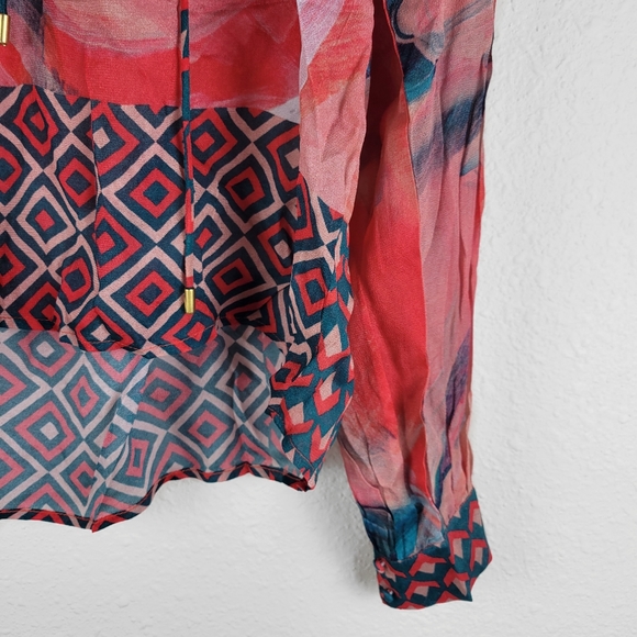 Anthropologie Bl^nk London Sierra Peasant Blouse - Picture 6 of 8